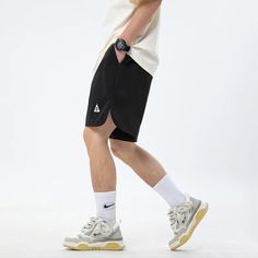 Hipsn - Baggy Sports Shorts Men Summer Beach Outdoor Quick Drying Gym Basketball Running Korean Streetwear Casual Embroider 1Measurement In CM size Waist Hips Length M 72 110 44 L 74 114 45 XL 76 118 46 2XL 78 122 47 3XL 80 126 48 Gym Basketball, Korean Streetwear, Romper Suit, Streetwear Casual, Men Summer, Shorts Men, Sports Shorts, Isle Of Man, British Indian