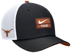 Design Curved brim, performance cap Snapback closure Mesh rear panels and embroidered eyelets for added ventilation Style and Team Spirit 3D embroidered graphic on the crown Swoosh™ design trademark high density direct embroidered at left side Additional Details One size fits most Texas Longhorns, Team Spirit, The Crown, Density, Nike Men, Trucker Hat, Texas, Crown, Mesh