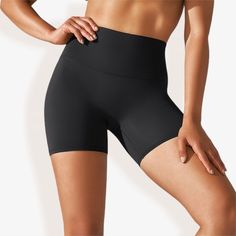 The Anna-Kaci Women's High Waist Seamless Biker Shorts with Compression Fit are a must-have addition to your activewear collection. Made from high-quality, stretchy fabric, these biker shorts offer a seamless construction that ensures maximum comfort and a smooth, chafe-free experience. The high waist design provides excellent support and a flattering silhouette, while the compression fit enhances performance by supporting muscles during workouts. Perfect for cycling, running, yoga, or any fitne Compressive Shapewear With Built-in Shorts For Workout, Black Seamless Activewear With Built-in Shorts, Black High Stretch Athletic Shorts For Yoga, Black Bottoms With Built-in Shorts For Pilates, High Stretch Seamless Yoga Shorts, High Stretch Seamless Workout Shorts, Micro-elastic Athletic Shorts For Pilates, Micro-elastic Solid Athletic Shorts For Pilates, High Stretch Seamless Biker Shorts For Yoga