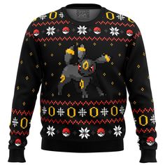 Pokemon Ring of Umbreon Ugly Christmas Sweater Perfect And Unique Gifts For Adults Kids On Christmas Pokemon Ring, Pokemon Umbreon, Pokemon Anime, Black Pokemon, Ugly Christmas Sweater Funny, Christmas Sweater Men, Before Midnight, Anime Gifts, Sweater Gift