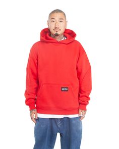 Essential Super Heavyweight Hoodie Heavyweight Casual Sweatshirt For Streetwear, Basic Sweatshirt With Kangaroo Pocket For Streetwear, Heavyweight Cotton Sweatshirt For Streetwear, Red Stretch Hoodie, Plain Red Hoodie, Red Cotton Urban Hoodie, Red Cotton Hoodie With Double-lined Hood, Red Sporty Hoodie With Double-lined Hood, Women Wholesale