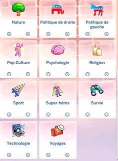 the screenshot shows different types of items in this game, as well as their names