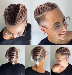 Undercuts For Women, Undercut Braid, Fade Undercut, Undercut Hairstyles Women, Undercut Long Hair, Undercut Styles, Short Shaved Hairstyles, Boxer Braids, Nape Undercut