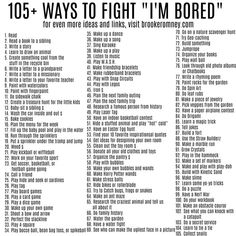 100+ Ways to Fight I'm Bored this Summer | Brooke Romney Writes What To Write About When Bored, Bored With Life, Bored List, Bored Jar, Am Bored, What To Do When Bored, Things To Do At Home, Productive Things To Do, Summer Fun List