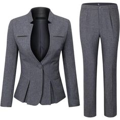 Lady Suit, Work Blazer, Work Suits, Business Outfit, Business Suit, Work Outfits Women, Suit Set, Business Attire, Trouser Suits