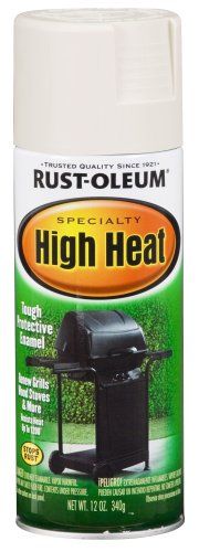 a can of rustoleum with the words high heat on it's side