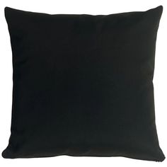 a black pillow on a white background