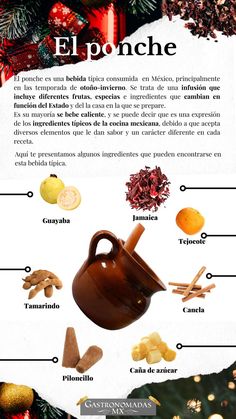 an info sheet describing the different types of christmas decorations and how to use them in spanish