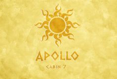 an image of the sun with the word apollo written in gold on it