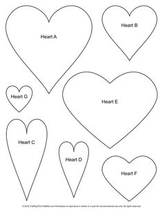 hearts cut out into the shape of heart shapes for valentine's day crafting