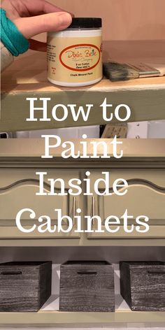 how to paint inside cabinet drawers