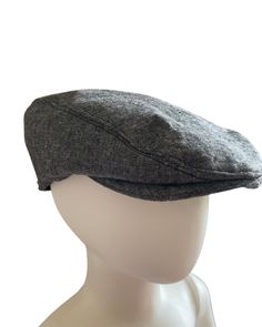 This denim newspaper cap is a dream.  It is made of 100% cotton for easy cleaning. Excellent quality. Please look at listing photos to ensure proper size.  Please measure head circumference prior to purchase.  All items are made with love! From a smoke free home. Washing instruction: wash in cold water, do not bleach, hang to dry. SHIPS FAST! This listing is to get your order rushed! https://www.etsy.com/ca/listing/270607964/express-shipping-purolator-1-2-days-to?ref=shop_home_feat_2&frs=1 It en Cotton Flat Cap For Outdoor, Cotton Flat Cap For Outdoor Use, Gray Cotton Flat Brim Baseball Cap, Gray Cotton Hat With Short Brim, Cotton Fitted Hat With Short Brim, Gray Cotton Flat Brim Hat, Gray Cotton Cap, Mens Summer Hats, Green Suspenders