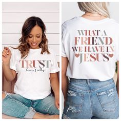 Fix Your Eyes On Jesus, Focus On Today, Trust Jesus, Isaiah 25, Christian Clothes, Christian Shirts Designs, Bible Verses For Women, You Are My Friend, Modest Clothes