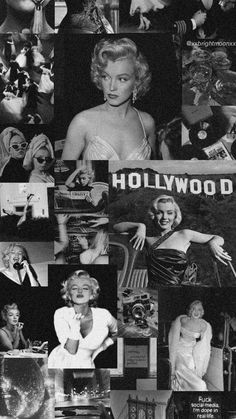 black and white photograph of marilyn monroe collage