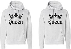 King And Queen Crowns, Princess Crowns, Hip Hop Hoodies, Gray Hoodies, Hip Hop Women, King Shirt, Camouflage Jacket, Queen Shirts, Alan Walker