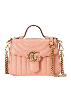 Black leather Marmont Mini Top Handle Bag with gold chain strap and quilted detail Gg Marmont Mini Top Handle Bag, Gucci Marmont Mini, Gucci Mini Bag, Gucci Gg Marmont Matelasse, Gucci Gg Marmont Mini, Mini Top Handle Bag, Gg Marmont Mini, Gucci Mini, Mini Top