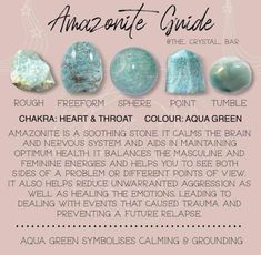 Amazonite Crystal Meaning, Identifying Rocks, Crystal Dictionary, Amazonite Properties, Crystal Encyclopedia, Crystal Grimoire, Amazonite Meaning, Witchy Crystals, Gemstones Chart