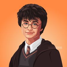 a portrait of harry potter from the harry potter movie