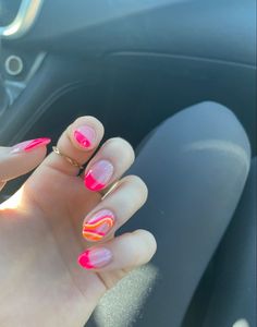 almond shaped pink french tip Cute Almond Shaped Acrylic Nails, Almond Shaped Beach Nails, Summer Beach Nails Almond, Summer Tips Nails, Vibrant Summer Nails Almond, Cute Summer Nails Almond Shape, Beach Vacation Nails Almond Shape, Bright Spring Nail Designs, Almond Shaped Nails Designs Summer