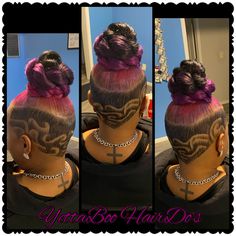 Mohawk Hairstyles For Black Women, Top Ponytail, 27 Piece Hairstyles, 3d Hair, Shaved Designs, Stylish Ponytail, Braid Updo