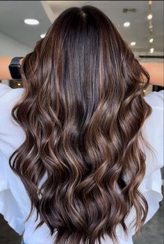 Balayage Straight, Balayage Straight Hair, Black Hair Balayage, Brunette Balayage, Black Hair With Highlights, Long Hair Color, Brown Hair Balayage, Hair Balayage, Balayage Brunette