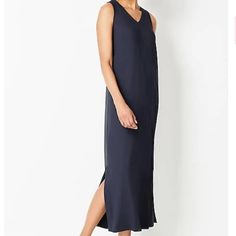 Long: M 51½” Center Back, P 48½” Center Back, W 53” Center Back, T 54½” Center Back Colorful Dresses, Maxi Dress, Womens Dresses, V Neck, Women Shopping, Blue, Color