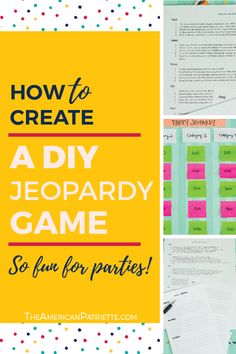 how to create a diy jeepary game so fun for parties with free printables