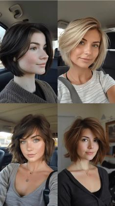 The Shattered Bob: The Must-Try Haircut in 2024 with 23 Perfect Examples Shattered Bob, Chin Length Hair, Haircut Inspiration, Short Hair Color, Spring Hairstyles, Short Hair Haircuts, Haircuts With Bangs, Short Bob, Hairstyle Ideas