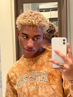 Men Hair Color, Cute Black Guys, Afro Hairstyles, Pretty Men