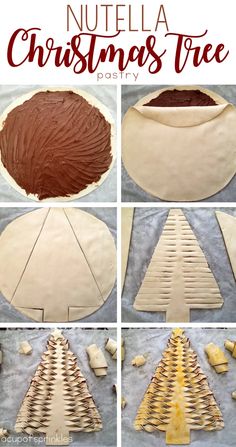 how to make nutella christmas tree cookies