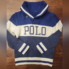 New Without Tags, Label Defaced For No Store Returns Preppy Blue Cotton Sweater, Ralph Lauren Boys, Boys Sweaters, Ralph Lauren Blue, Ralph Lauren Shirt, Dress Code, Monte Carlo, Blue Cream, Dress Codes