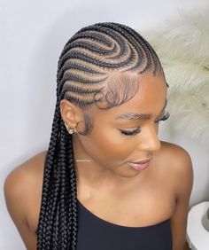 Long Cornrows, Feedin Braids, Her Hair, Braids, Hairstyles, Hair, Instagram, Black, Plaits