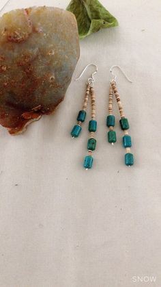 "* Two Hanging Turquoise Stones * Natural Nevada Turquoise *Handmade Item * 925 Sterling Silver *Two Dangle drop Earrings * Length:2,5\" *Free gift box *Free shipping in USA *Ready to ship *Thank you for looking and check out more items in my Etsy shop for more great items and deals! *Https://www.etsy.come/shop/abq925" Handmade Turquoise Artisan Beaded Earrings, Handmade Artisan Turquoise Beaded Earrings, Artisan Handmade Turquoise Beaded Earrings, Artisan Turquoise Beaded Earrings, Artisan Turquoise Beaded Earrings With Ear Wire, Turquoise Beaded Dangle Earrings For Gift, Artisan Turquoise Beaded Dangling Earrings, Turquoise Metal Beaded Dangle Earrings, Turquoise Dangle Earrings With Silver Beads