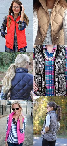 40 Cool Outfit Ideas with Puffy Vest Exercise Clothes, Vest Women, Style Inspiration Winter, Clothes Sale, Vest Fashion