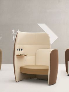 The armchair is designed for lounge areas, waiting and open spaces Multifunctional Furniture Design, Customised Sofa, Modular Chair, Furniture Design Sketches, Multifunctional Furniture Small Spaces, Office Pods, Sofa Bed Design, Furniture Details Design, Green Furniture