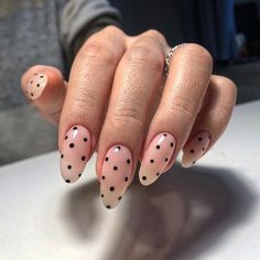 Beige Nail Designs, Beige Nail, Beige Nails Design, Master List, Edgy Nails, Beige Nails, Polka Dot Nails, Dots Nails