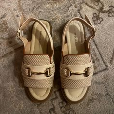 Nwt. Sold Out. Very Comfortable, But They Are A Size Too Big For Me. Will Fit A Size 6. River Island Shoes, Slingback Mules, Shoes Beige, Heeled Mules Sandals, Heel Mules, New River, Mule Sandals, Cross Straps, Mule Clogs