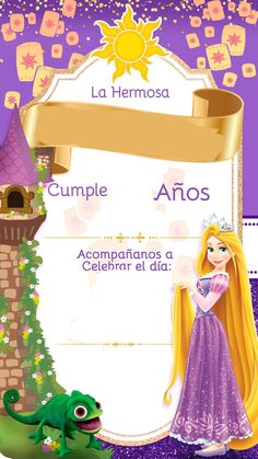 a princess certificate with a frog and castle in the background