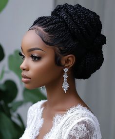 ☀️ Chic Braided Bun Bridal Hair Glamorous Braids Updo Hairstyle Bun Bridal Hair, Big Updo, Braided Bun Styles, Faces Female, Bun Styles, Colors For Skin Tone