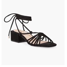 Nwt. Perfect Dressy Sandal For The Summer. Look Stylish While Comfortable With This Block Heel Wrap Around Sandal. Dressy Sandals, Ankle Sandals, Perfect Denim, Just Fab Shoes, Wrap Sandals, Wide Width Shoes, Heeled Sandal, Women's Shoes Sandals, Faux Suede