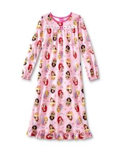 Disney PRINCESS Nightgown Girl's size 8 NeW Soft Warm Flannel Pjs Gown Pajamas Princess Nightgown, Princess Nightgowns, Disney Princess Toddler, Flannel Pjs, Sparkly Gown, Girls Flannel, Disney Princess Belle, Princess Belle, Girls Sleepwear