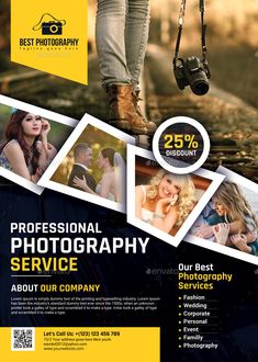 a flyer for a photography business