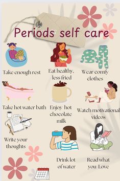 "Discover essential self-care tips to stay comfortable and healthy during your period. Whether you're a busy student or a professional, these simple habits can make a big difference in how you feel. Prioritize your well-being with these actionable steps, from staying hydrated to enjoying your favorite hot drink. Remember, self-care is not just a luxury, it's a necessity." • #PeriodCare  • #Self Care Routine  • #HealthyLiving  • #StudentLife  • #WomensHealth  #Wellness Tips  #ComfortAndCare  • #BusyLifestyle  • #SelfLove  • #Well Being   Period self-care  Health tips for students  • Wellness during menstruation  • Comfortable period practices  • Self-care habits for women  • Healthy living for busy professionals  • Simple self- Self Care When On Your Period, Healthy Period Tips, Self Care Activity Ideas, Tips For Women Self Care, How To Keep Healthy, Menstruation Self Care, Ways To Practice Self Care, Self Care Rewards, Tumblr Self Care