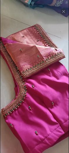 Aari Simple Blouse Design 1000, Thread Work Blouse Design, Aari Work Blouse Design Images, Simple Aari Blouse Designs, Latest Blouse Designs Pattern, Easy Dress Sewing Patterns