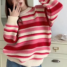 Drop Shoulder Sweater, Spring Sweater, Drop Shoulder Sweaters, Round Neck Sweaters, Knit Shirt, Clothing Size Chart, Womens Clothing Sizes, Winter Sweaters, Preppy Outfits