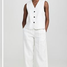 Never Worn. Bought Two Sizes. Missed The Return Window. Brand New. Small Pin Stripes, Elevates, So Comfy. Bone Pants, Small Pin, Bone White, Rag And Bone, Pants Color, Rag & Bone, Pant Jumpsuit, White Black, White And Black