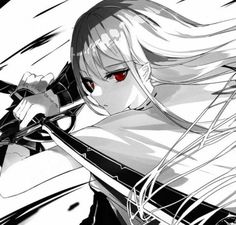 White Hair, Anime Character, Avatar, Red, Hair, Anime, White