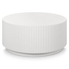 white ribbed plastic container with lid