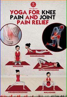 Yoga For Knee Pain and Joint Pain Relief : Knee pain affects people of all ages. Get rid of knee pain naturally and easily with the help of Yoga Asanas. 7 Simple Asanas for knee pain relief. #stretches #kneepain #reliefkneepain #exercise #fitness #health #workout #relievekneepain #spineunlock Yoga For Knees, Improving Flexibility, Inner Knee Pain, Knee Strengthening Exercises, How To Strengthen Knees, Yoga Facts, Bad Knees, Nerve Pain Relief, Sciatic Nerve Pain