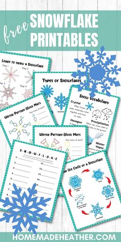 snowflake printables for kids to make